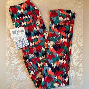 Children’s Christmas Lularoe Leggings NWT Size L/XL Unisex